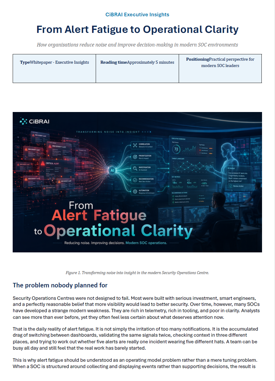 From Alert Fatigue to Operational Clarity