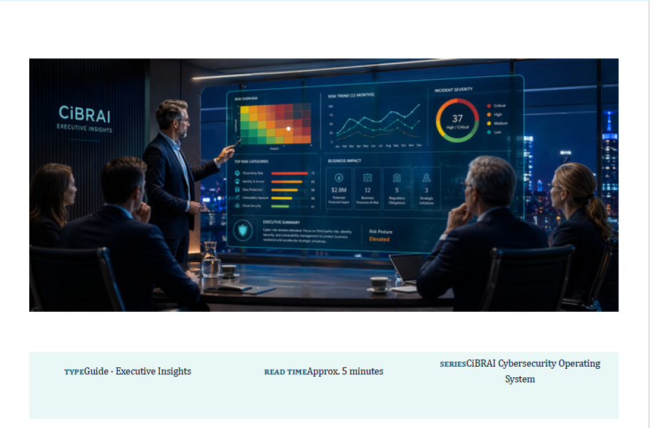 Cyber Security Reporting for Executives